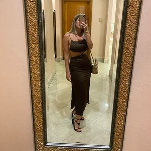 Hansen + Gretel Serpentine Dress in Chocolate